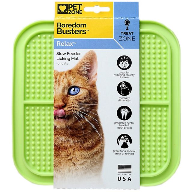 Pet Zone Boredom Busters Relax Slow Feeder Licking Mat | Connecticut Post Mall