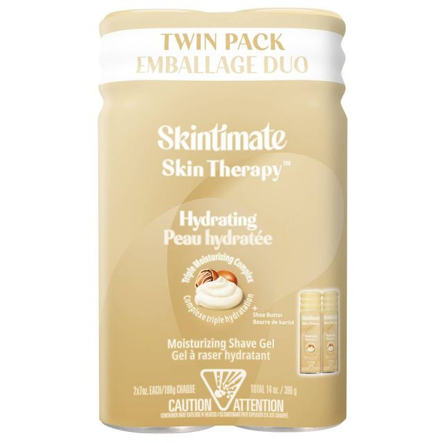 Skintimate Skin Therapy Hydrating Womens Shave Gel Twin Pack - 14oz