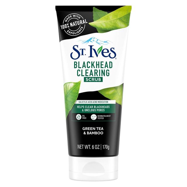 St. Ives Blackhead Clearing Face Scrub - Green Tea and Bamboo