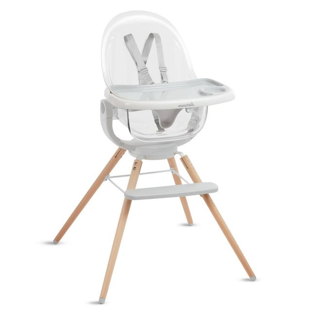 Munchkin Cloud Baby High Chair with 360 Swivel - Clear
