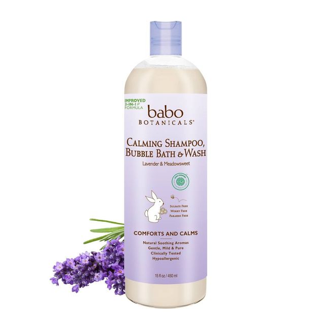 Babo Botanicals Calming Lavender Baby Bubble Bath & Wash - 15 fl oz |  Connecticut Post Mall