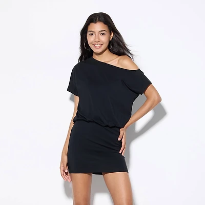 women's wild fable ruched midi tube poplin dress wild fable | Dresses | Wild Fable Womens Ruched Poplin Midi Tube Dress Wild  Fable Pink