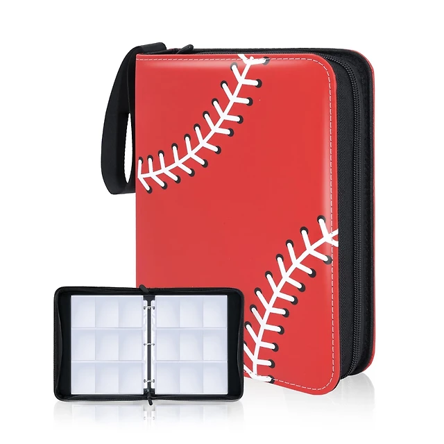 card guard 3 ring binder CardGuard Premium 3” Trading – 100 Side-Loading Pages 9 Pocket Binder smart look and added durability Quick access to papers with front and back leather pockets Business card holder on the interior front cover pocket Zig Card Binders & TCG Albums