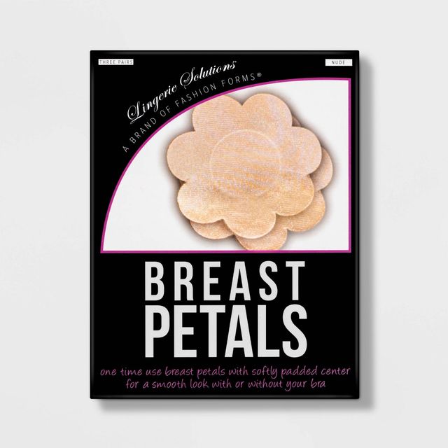 Fashion Forms Womens Breast Petals Beige - 3 Pack