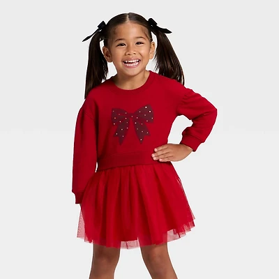 fitted lace wedding dress Cat & Jack Basic Outfit Youth 14 Red