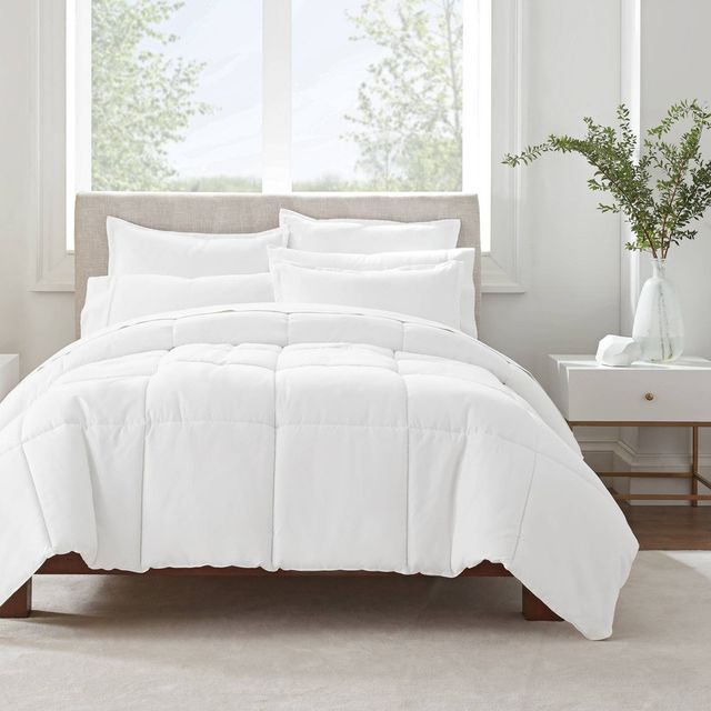 Serta Full/Queen 3pc Simply Clean Comforter Set White - Serta | Connecticut  Post Mall