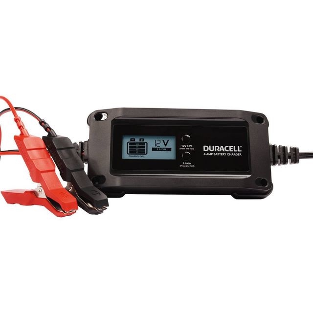 Duracell 4 Amp Battery Charger Maintainer and Gel Batteries | Connecticut  Post Mall