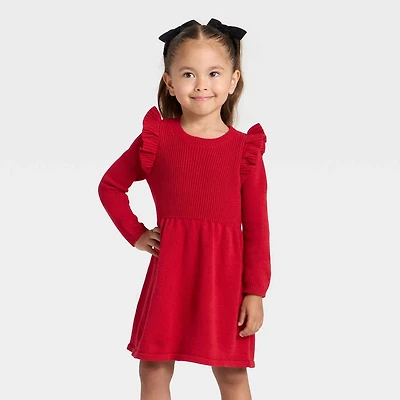 chinese dress ladies Cat & Jack Girls Belle Flutter Sleeve Sequin Dress main image 1