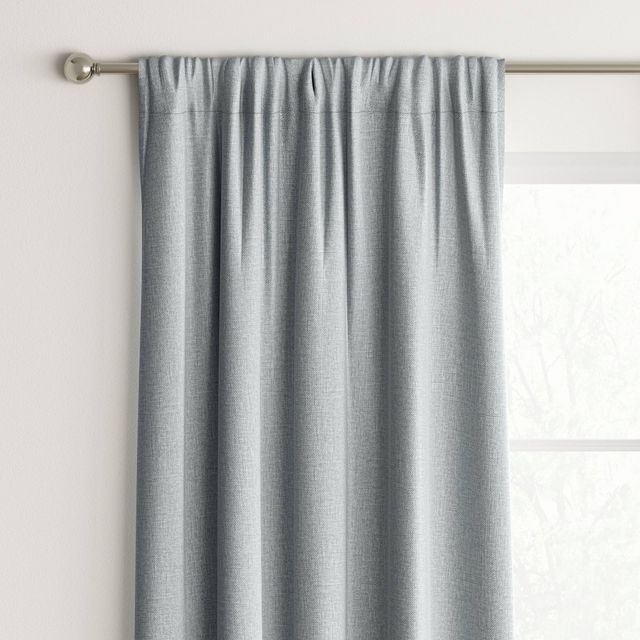 1pc 42x63 Room Darkening Heathered Window Curtain Panel Gray - Room Essentials