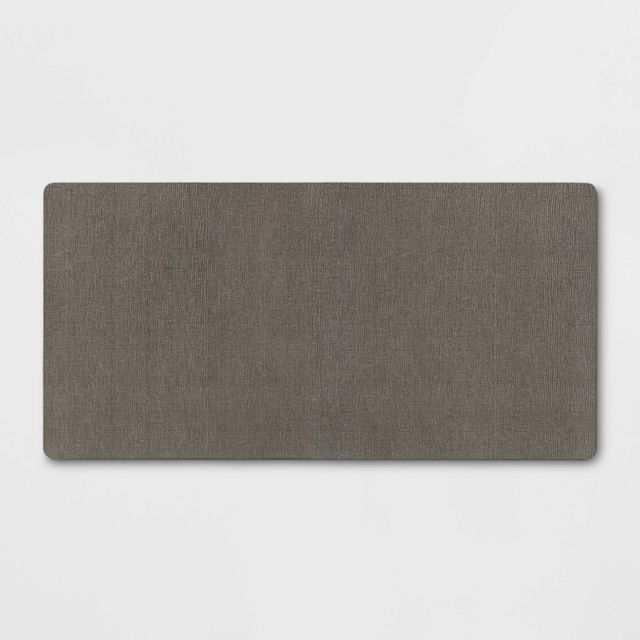 40 x 20 Neoprene Comfort Kitchen Rug Gray - Threshold