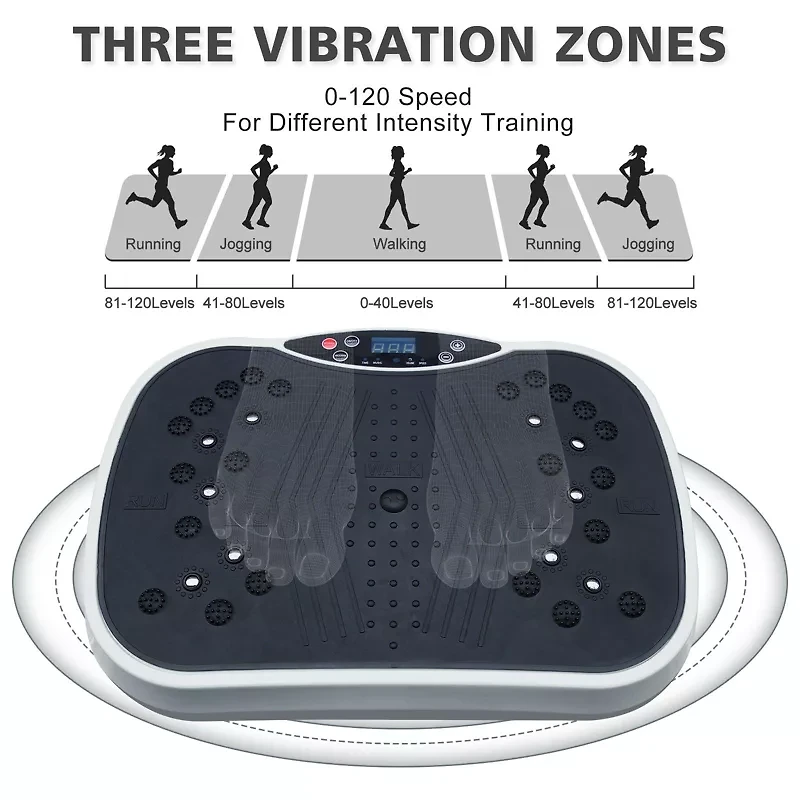 vibrations home trainer Amazon.com: HAIZON Vibration Plate Exercise Machine - Whole Body Workout  Vibration Fitness Platform w/Loop Bands main image 1