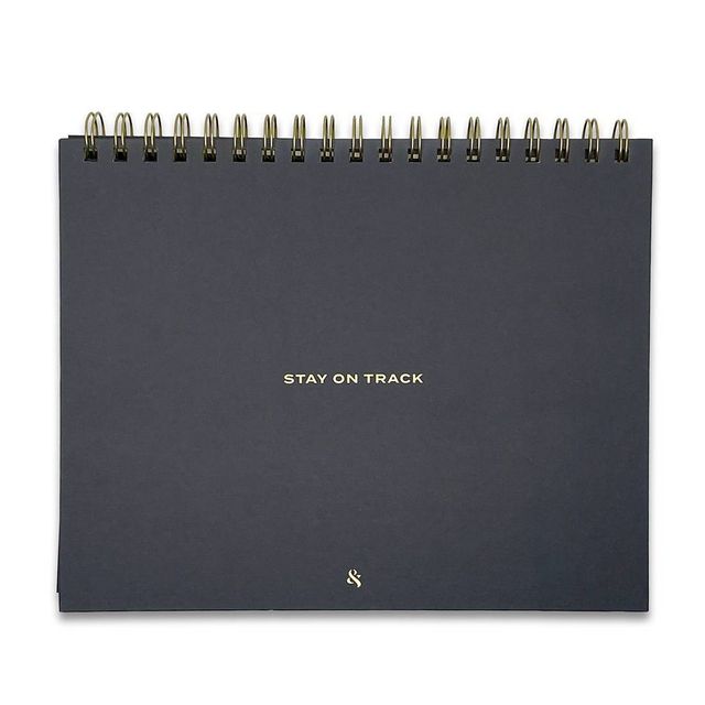 Undated Planner 8x10 Stay on Track Black - Wit & Delight