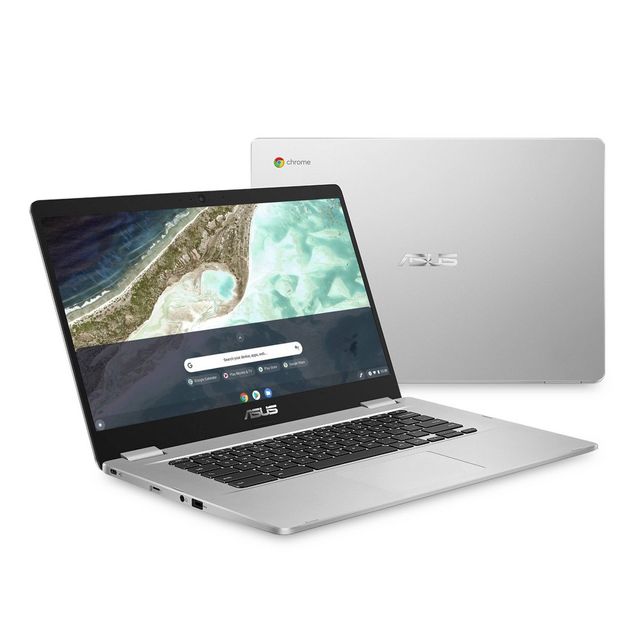 ASUS 15.6 Chromebook Laptop, 64GB Storage, Full HD Display 1920 x 1080 Resolution, Silver (C523NA-TH44F)