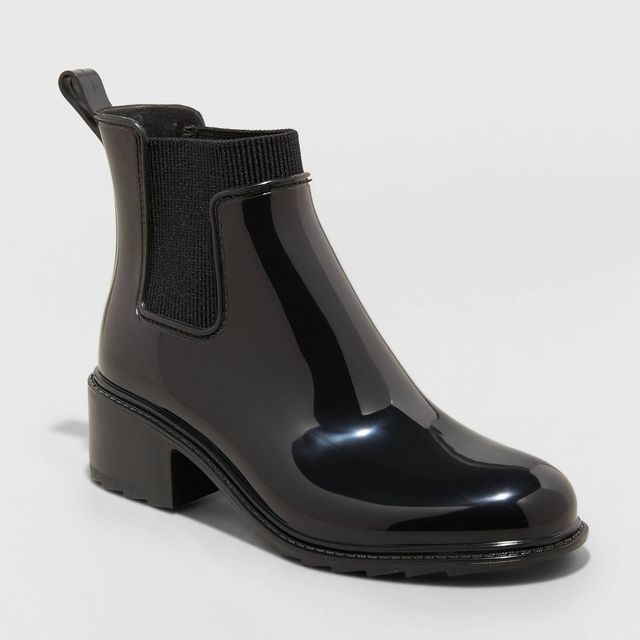 Womens Camille Heeled Rain Boots