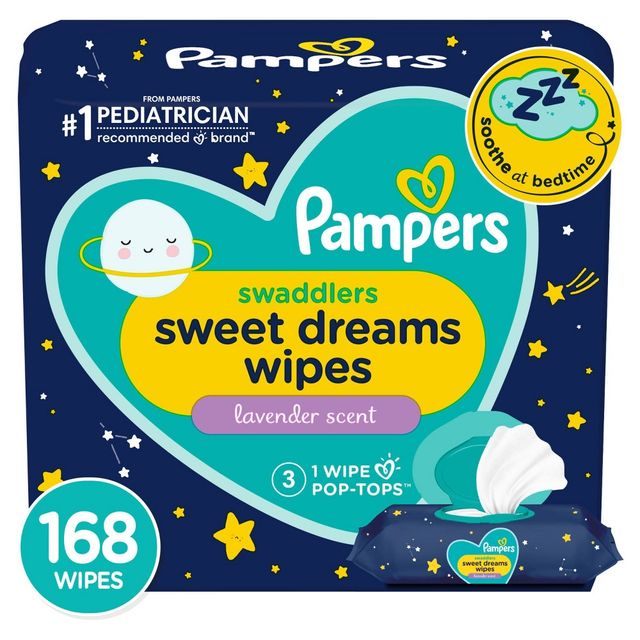 Pampers Sweet Dreams Sensitive Baby Wipes 3X FTMT - 168ct