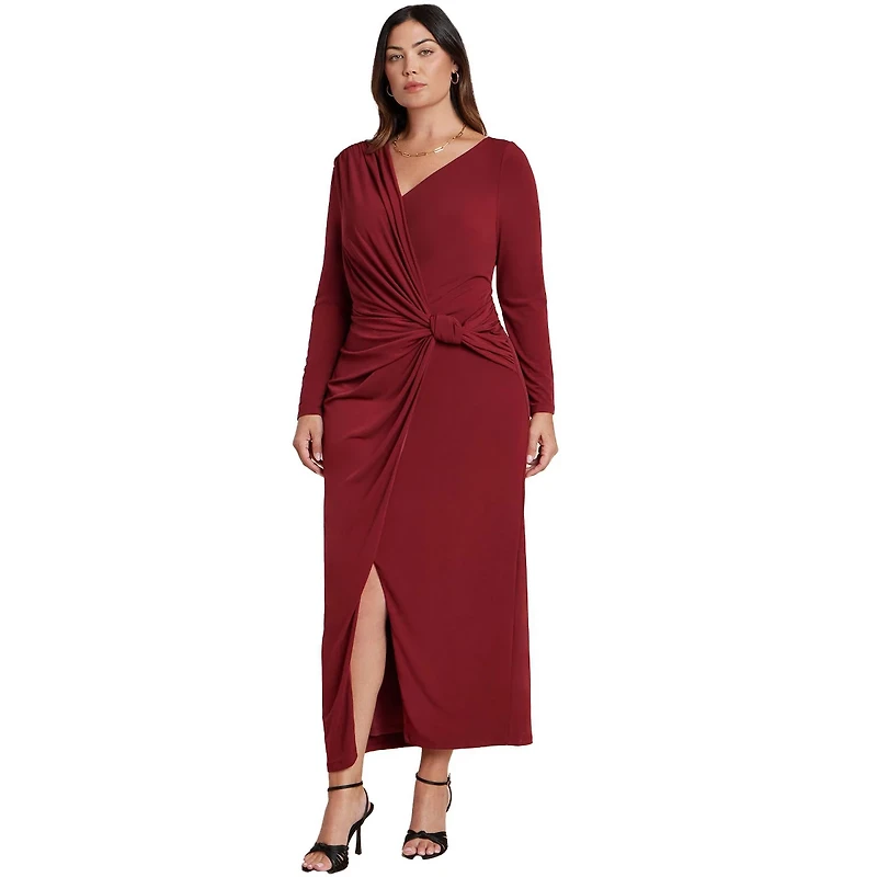 ELOQUII Twist Detail Knit Maxi Dress | Connecticut Post Mall