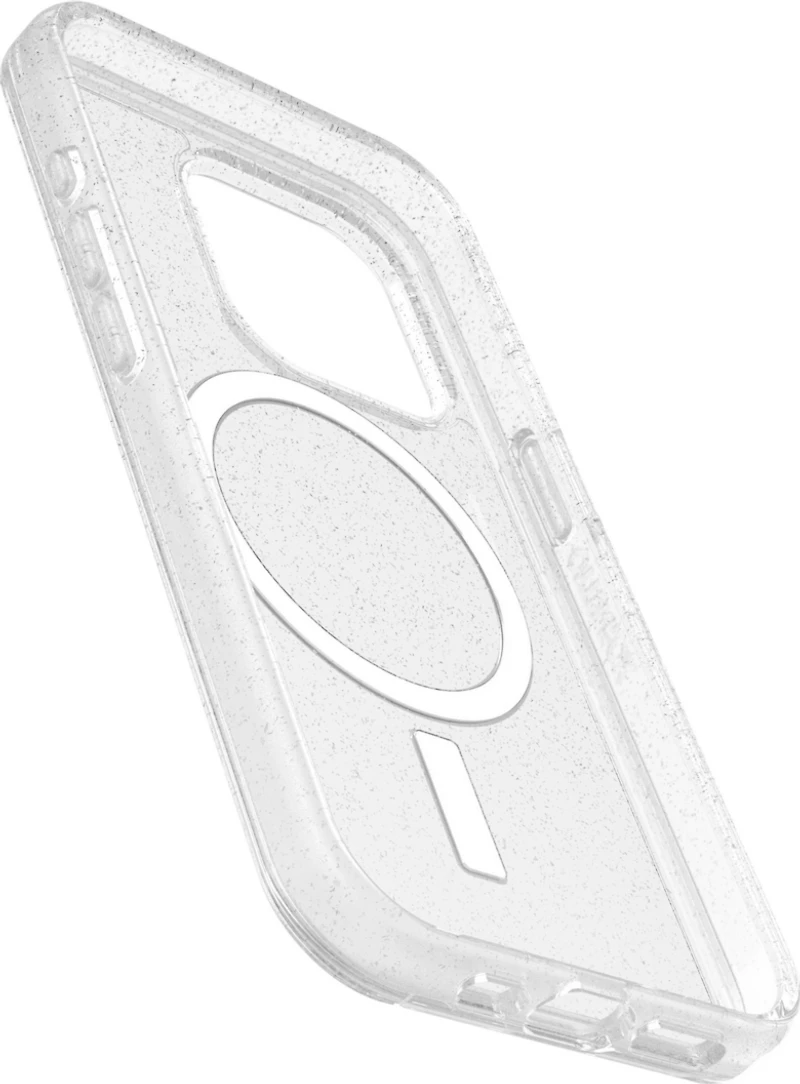iPhone 15 Pro Otterbox Symmetry w/ MagSafe Clear Series Case - Silver (Stardust)