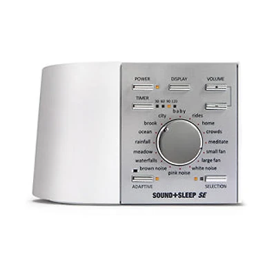 Sound+Sleep Adaptive Sound Sleep Therapy System - White/Silver
