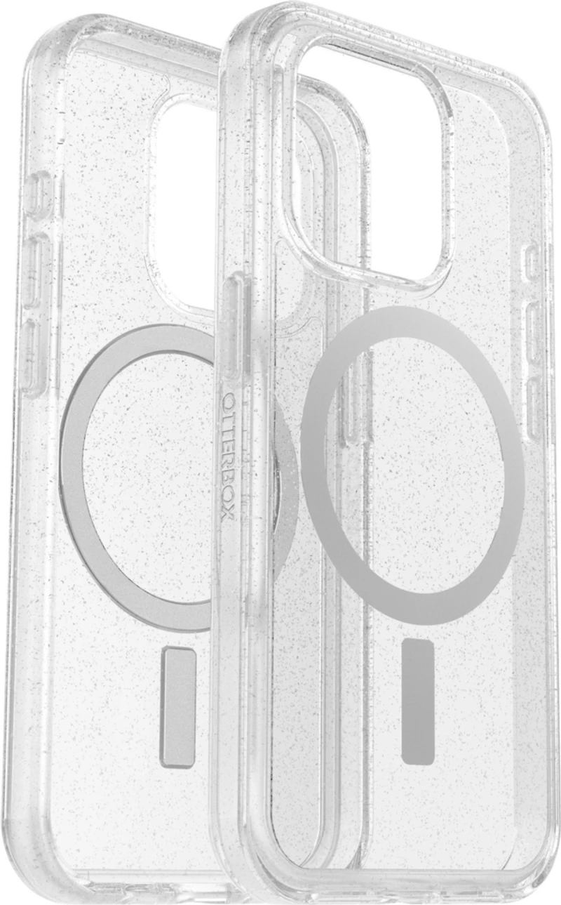 iPhone 15 Pro Otterbox Symmetry w/ MagSafe Clear Series Case - Silver (Stardust)