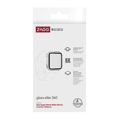 Apple Watch (45mm) ZAGG InvisibleShield Glass Elite 360 Screen Protector