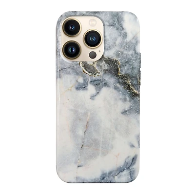 iPhone 13 Pro Uunique Blue (Blue Quartz Marble ) Nutrisiti Eco Printed Back Case - Blue Quartz Marble