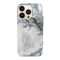 iPhone 13 Pro Uunique Blue (Blue Quartz Marble ) Nutrisiti Eco Printed Back Case - Blue Quartz Marble