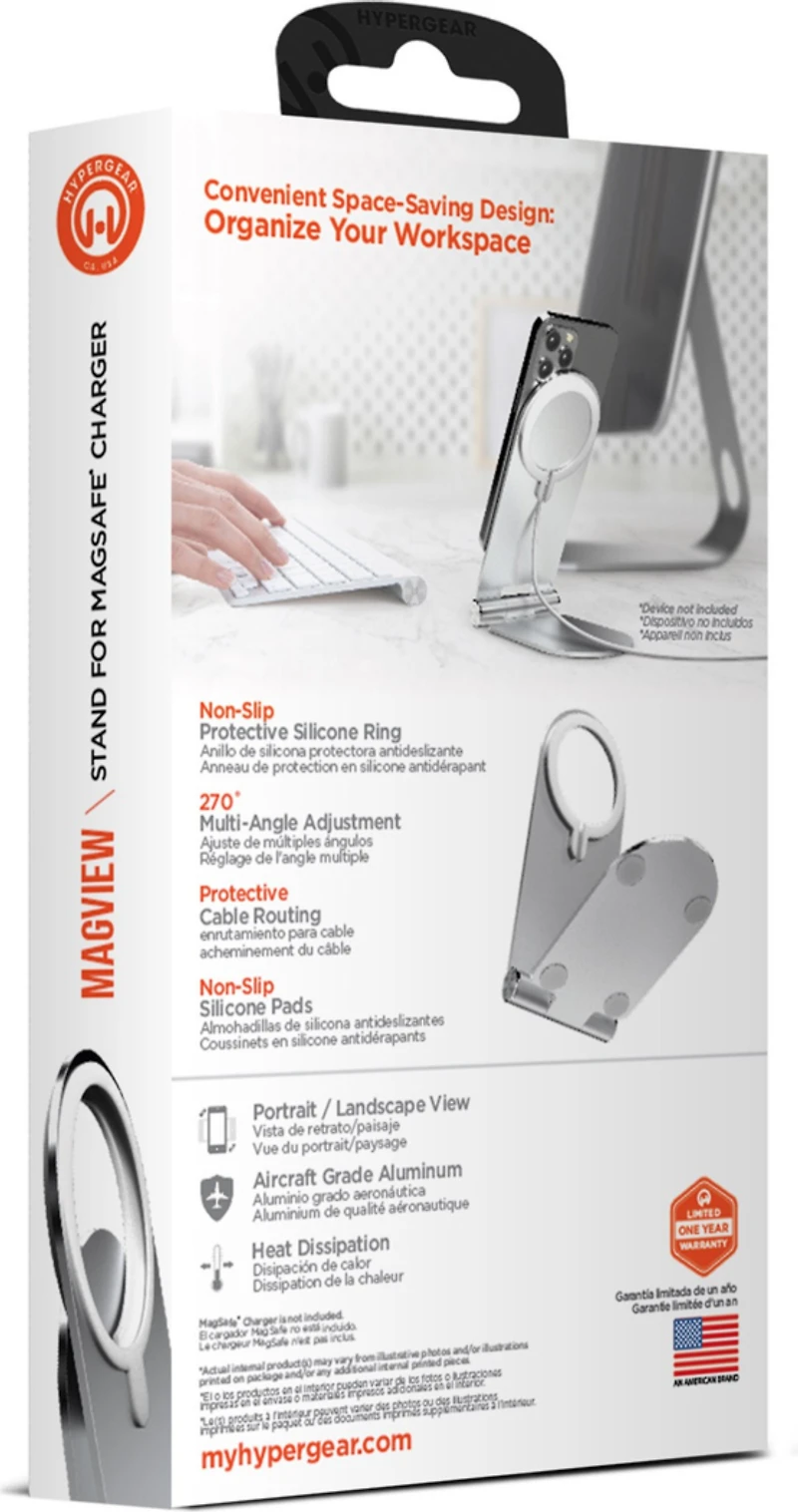 HyperGear Aluminum MagView Stand for MagSafe Charger