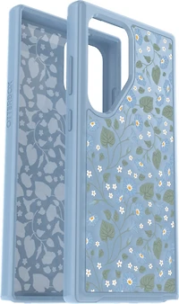 Samsung Galaxy S24 Ultra 5G Otterbox Symmetry Clear Series Case - Blue (Dawn Floral)
