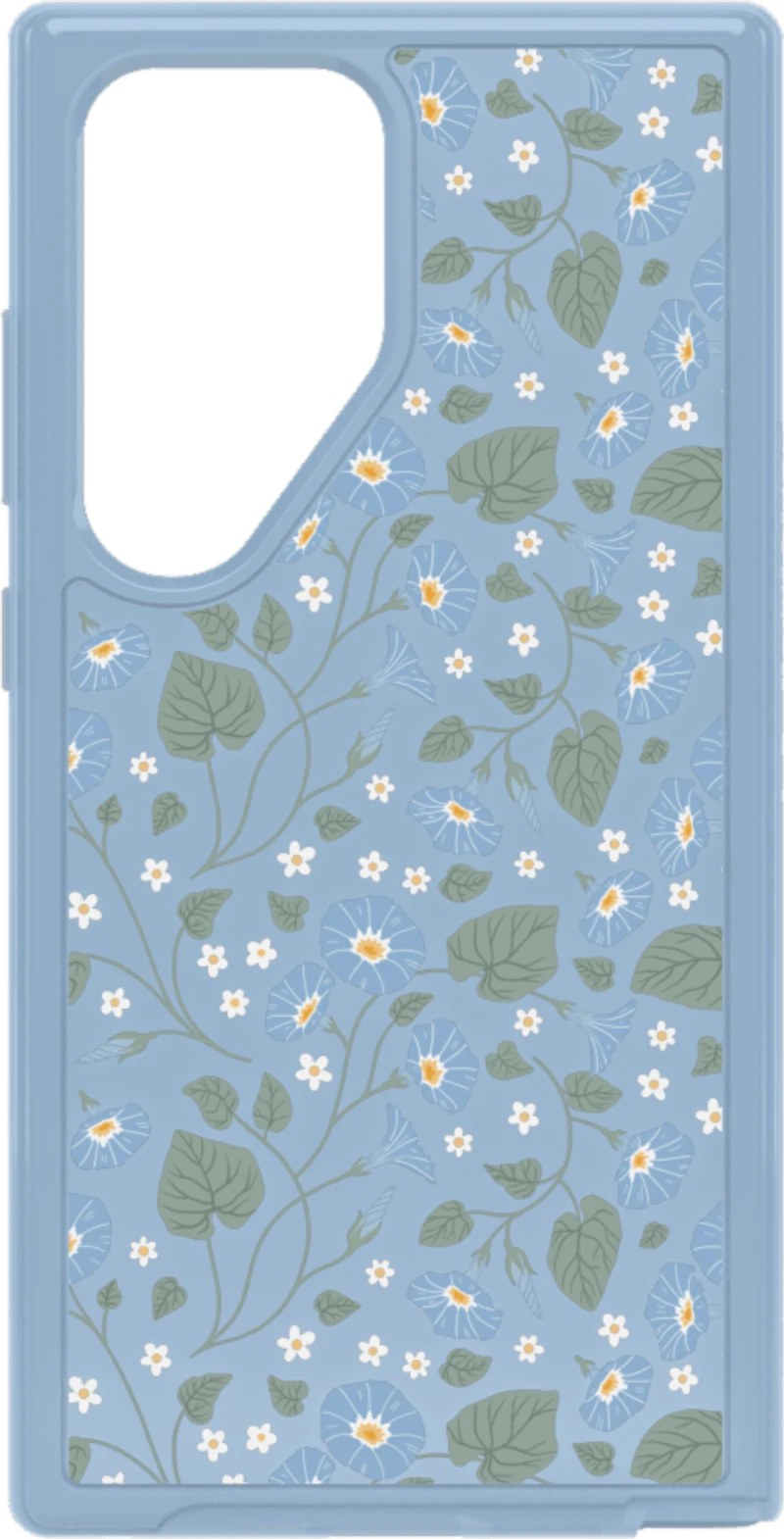 Samsung Galaxy S24 Ultra 5G Otterbox Symmetry Clear Series Case - Blue (Dawn Floral)