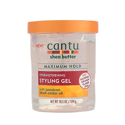 Cantu for Natural Hair Maximum Hold Strengthening Styling Gel 18oz