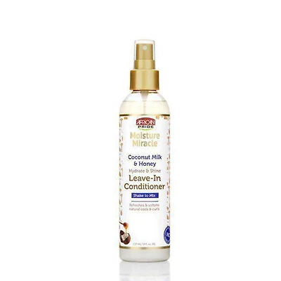 African Pride Moisture Miracle Coconut Milk & Honey Leave-In Conditioner 8oz