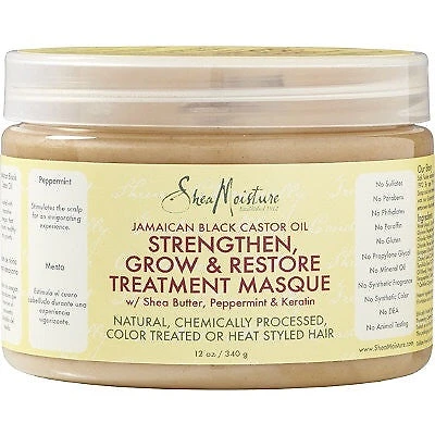 Shea Moisture Jamaican Black Castor Oil Strengthen, Grow & Restore Treatment Masque