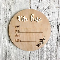 Baby Stats Plaque - Etch'd Designs