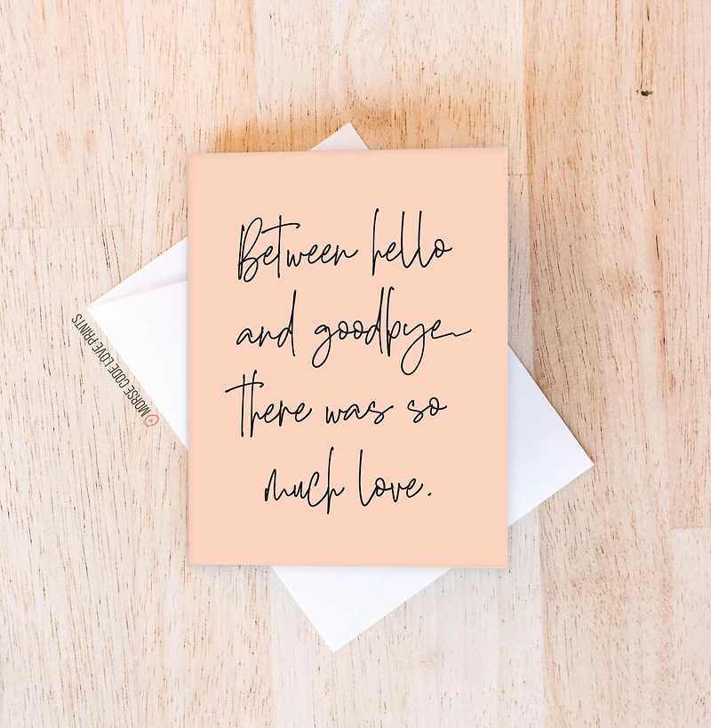 Between Card - Morse Code Love Prints