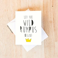 Wild Rumpus Baby Card
