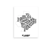 St Albert Maps - Damon D Chan Map Designs