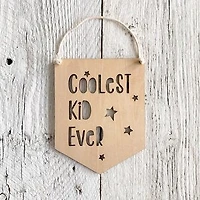 Coolest Kid Ever Wall Flag - Etch'd Designs