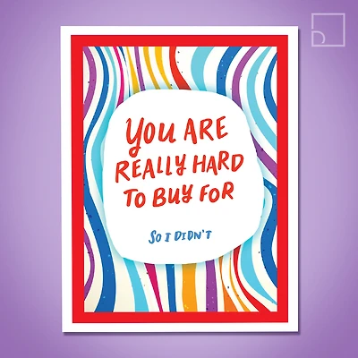 Hard to Buy For Card - Design Corner