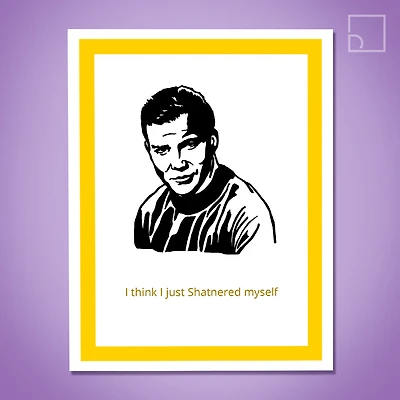 Star Trek Kirk Card - Design Corner