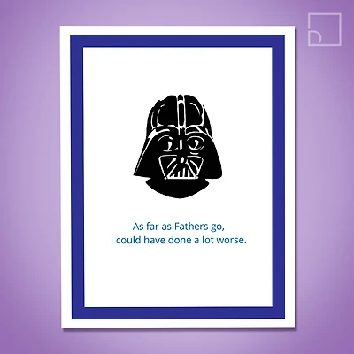 Star Wars Darth Vader Card - Design Corner