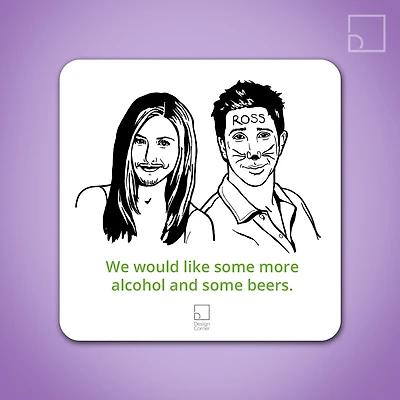 Friends Alcohol and Beer Coaster - Design Corner