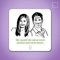 Friends Alcohol and Beer Coaster - Design Corner