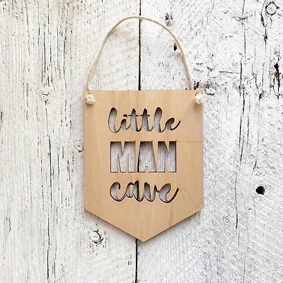 Little Man Cave Wall Flag - Etch'd Designs
