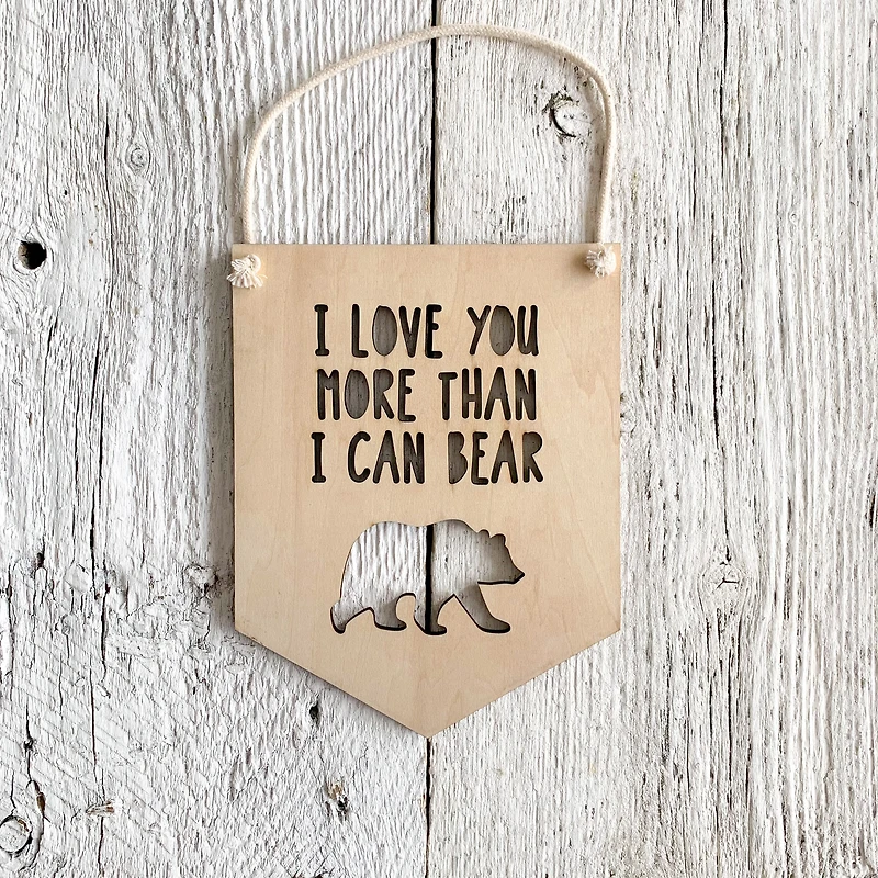 More Than I Can Bear Wall Flag - Etch'd Designs