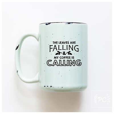 LEAVES ARE FALLING - MUG - PRAIRIE CHICK PRINTS