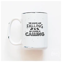 LEAVES ARE FALLING - MUG - PRAIRIE CHICK PRINTS