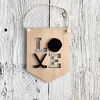 Love (Hockey) 3D Wall Flags - Etch'd Designs