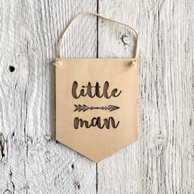 Little Man Wall Flag - Etch'd Designs