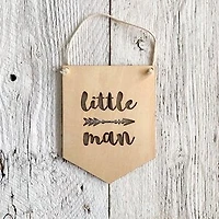Little Man Wall Flag - Etch'd Designs