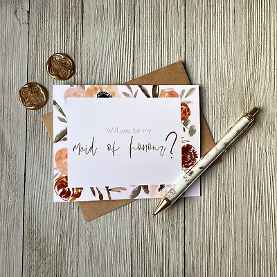 Maid of Honour Card - Loft Designs Canada